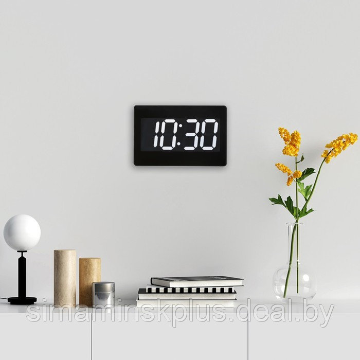Часы электронные настенные, настольные "Соломон", с будильником, 15.5 х 23.5 см - фото 2 - id-p198753959