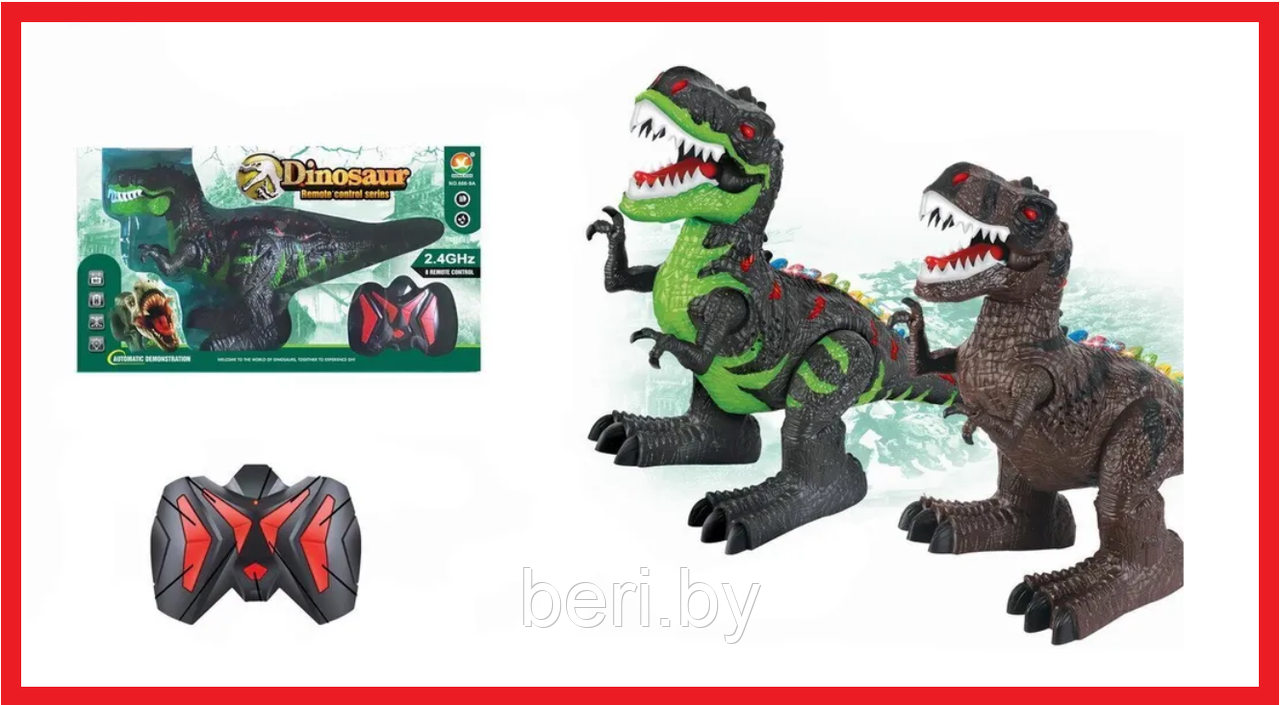 666-9A Динозавр на пульте управления, динозавр со световыми и звуковыми эффектами - фото 1 - id-p198751741