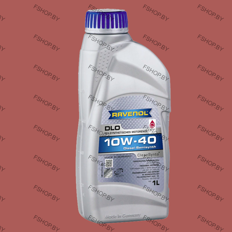 RAVENOL DLO 10W40 CF - 1 литр ПАО Полусинтетическое моторное масло Дизельное - фото 1 - id-p198760405
