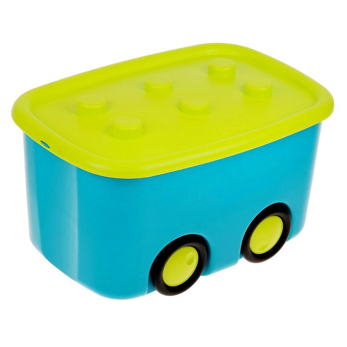 Ящик для игрушек «Моби», цвет бирюзовый, объём 44 литра - фото 1 - id-p198755727