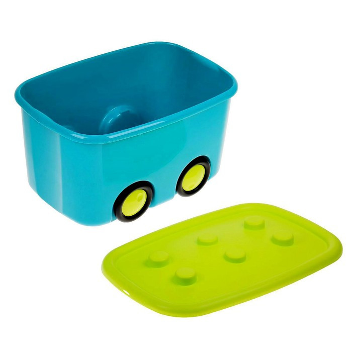 Ящик для игрушек «Моби», цвет бирюзовый, объём 44 литра - фото 2 - id-p198755727