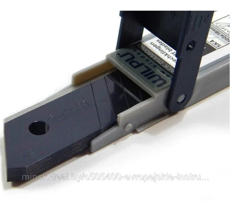 Сменные лезвия 18 мм (10 шт) для строительных выдвижных ножей WCRB001 BLACK DIAMOND - фото 8 - id-p194823023