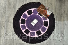 Коврик круг d 90 см фиолетовый