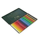 Карандаши художественные цветные Faber-Castell Polychromos® 36 цветов, в металлической коробке, фото 2