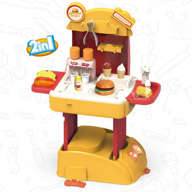 Игровой набор Pituso Кухня Шефбургер В рюкзаке HW21015164 - фото 1 - id-p198761250