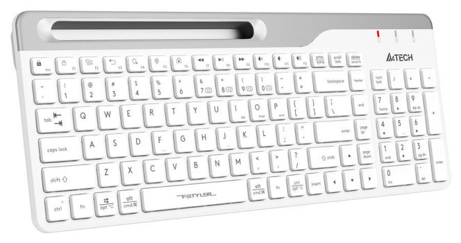 Клавиатура A4Tech Fstyler FBK25 (белый/серый) - фото 2 - id-p198763272