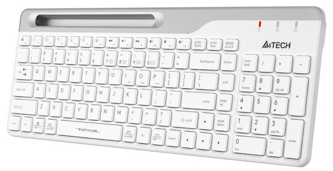 Клавиатура A4Tech Fstyler FBK25 (белый/серый) - фото 3 - id-p198763272