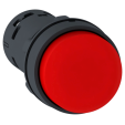 Красная выступающая кнопка, пружинный возврат, 1 НЗ
