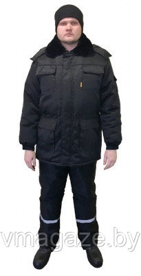 Костюм утепленный «Сургут» (куртка+п/комб), черный - фото 1 - id-p198774845