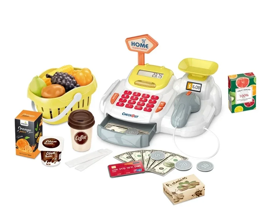 Игровой набор "Касса" с продуктами и аксессуарами - фото 1 - id-p198774879