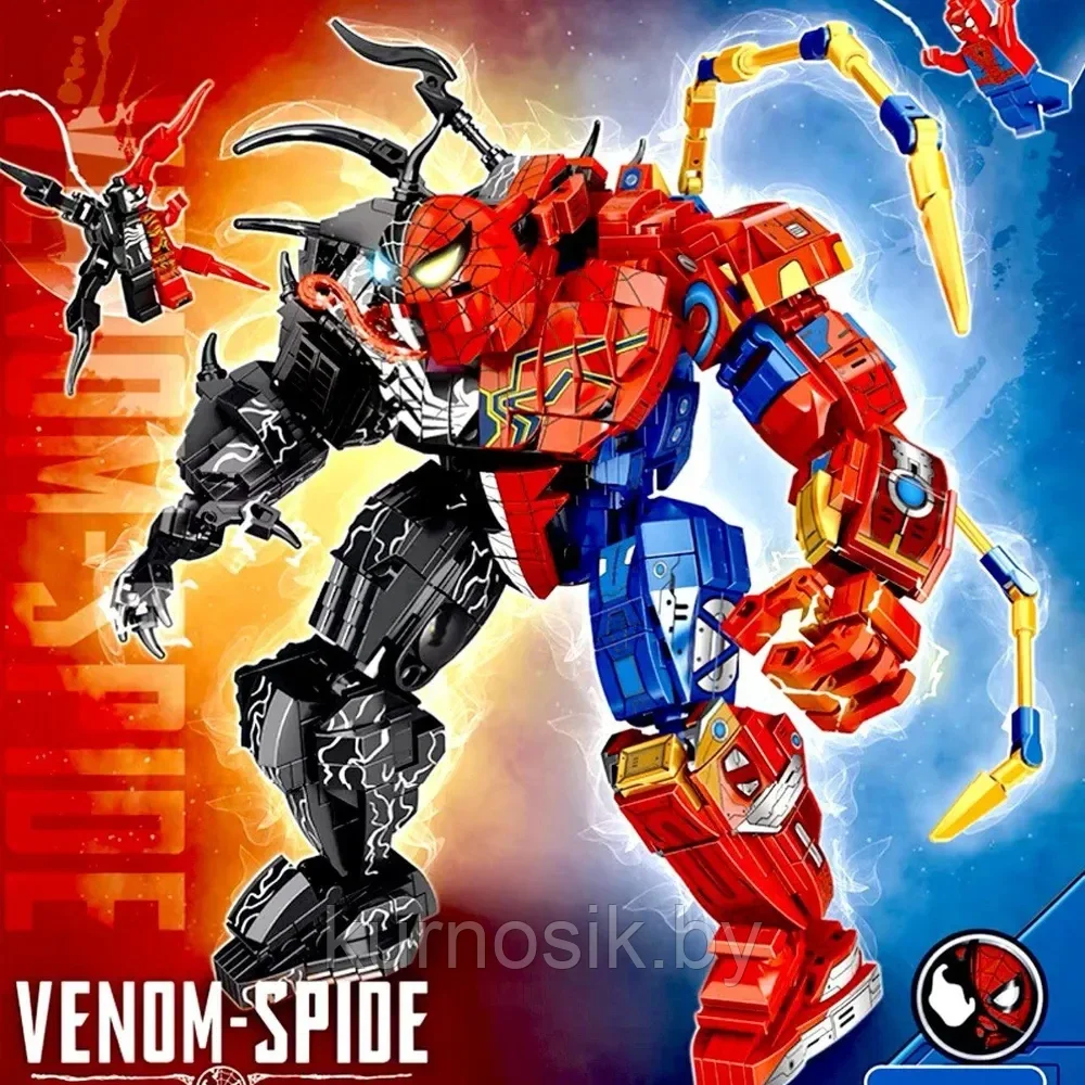 Конструктор 76139 Venom-Spider Робот Веном, 816 деталей - фото 4 - id-p198775192