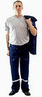 Костюм рабочий  Стандарт-1  брюки+куртка (цвет темно-синий), фото 2
