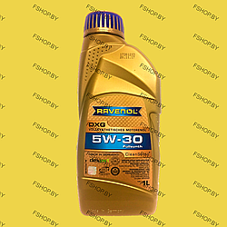 RAVENOL DXG SAE 5W30 - 1 литр — ПАО Синтетическое моторное масло — для Бензиновых Двигателей