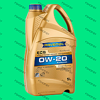 RAVENOL ECO Synth. ECS 0w20 - 4-5 литров ПАО Cинтетическое моторное масло Бензиновое-Дизельное