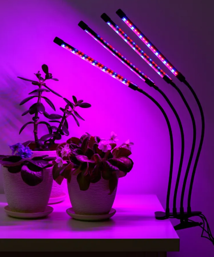 Светодиодная Фитолампа полного спектра для растений и рассады 40Вт на прищепке (3 режима работы) - фото 10 - id-p198778516
