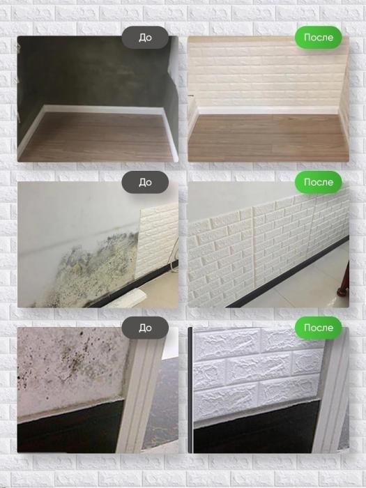 Стеновые самоклеющиеся панели пвх 3D декоративные кирпичи 3д фартук скинали для стен кухни ванной - фото 7 - id-p198779516
