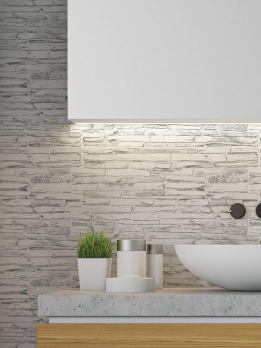 Стеновые панели пвх 3D декоративные кирпичи 3д фартук скинали для стен кухни ванной 980х500мм 10 шт. - фото 3 - id-p198779517