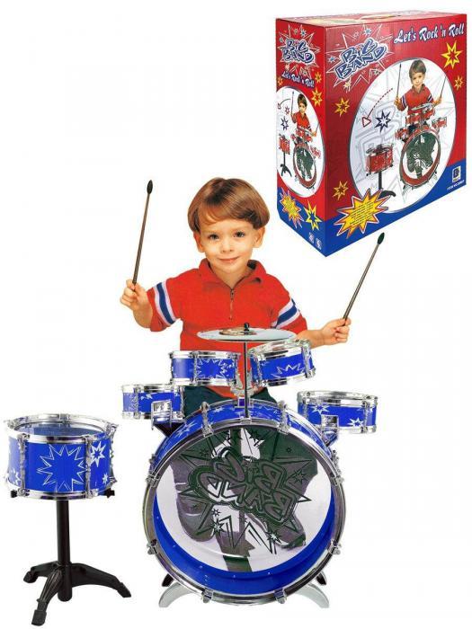Детский барабан музыкальный инструмент Ударная установка - фото 6 - id-p198779552