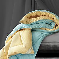 Одеяло микрофибра Sleep iX' MultiColor всесезонное 200х220 см, бирюза-безе