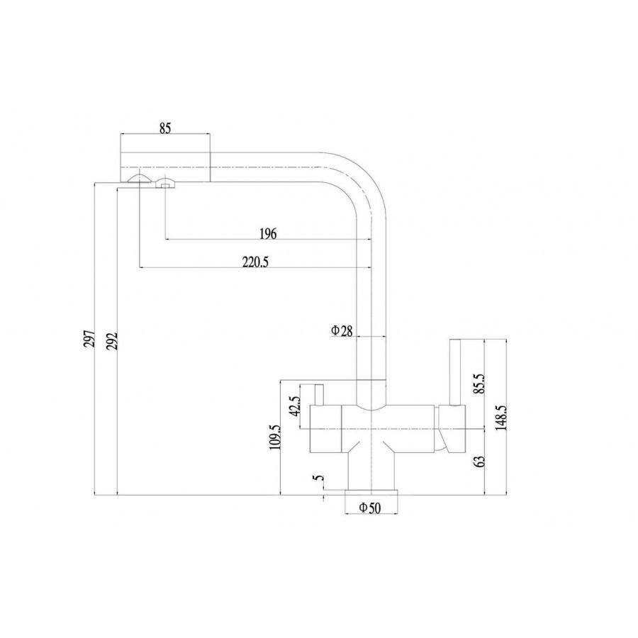 Смеситель для кухни ZorG INOX SZR 7039 GRAFIT - фото 2 - id-p198781269