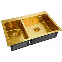 Мойка ZorG INOX -PVD SZR 78-2-51 R BRONZE