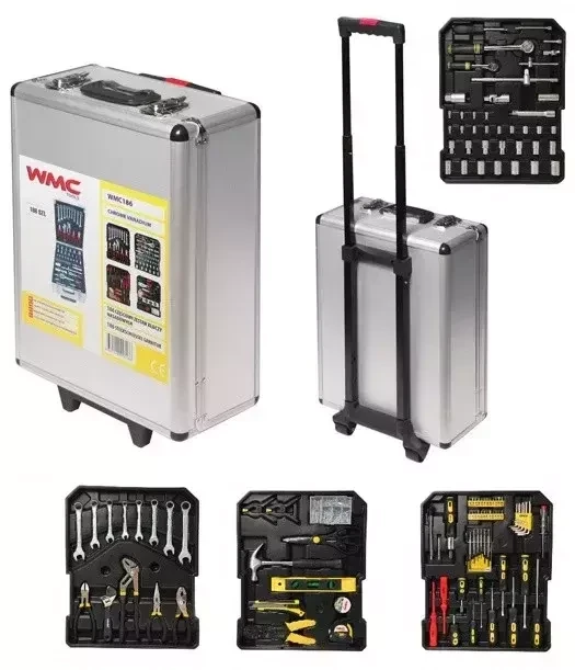 Набор инструментов в чемодане 186 PCS tool set ''Дорожный кейс'' - фото 1 - id-p172248000