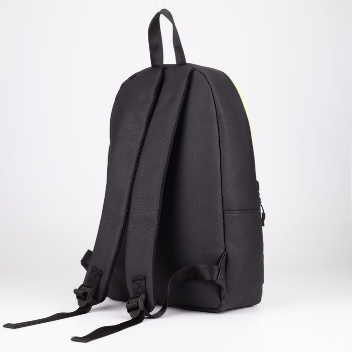 Рюкзак из искусственной кожи TEXTURA, 41 х 28 х 10 см, цвет чёрный - фото 2 - id-p198782319