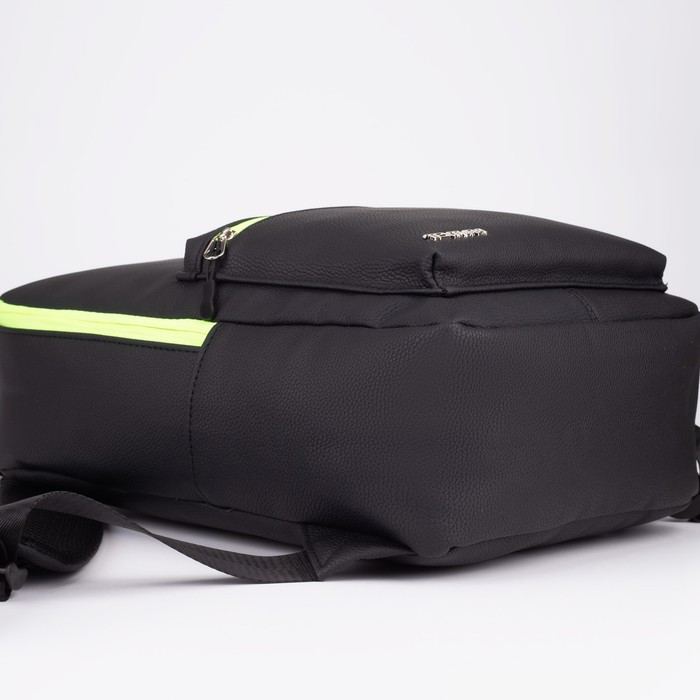 Рюкзак из искусственной кожи TEXTURA, 41 х 28 х 10 см, цвет чёрный - фото 3 - id-p198782319