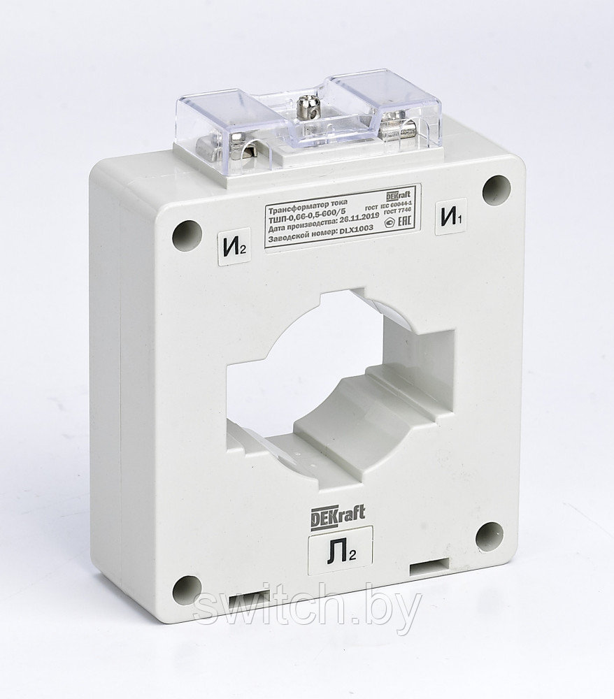 Трансформатор тока ТШП-0,66 0,5S 600/5 10ВА, диаметр 60мм  50113DEK