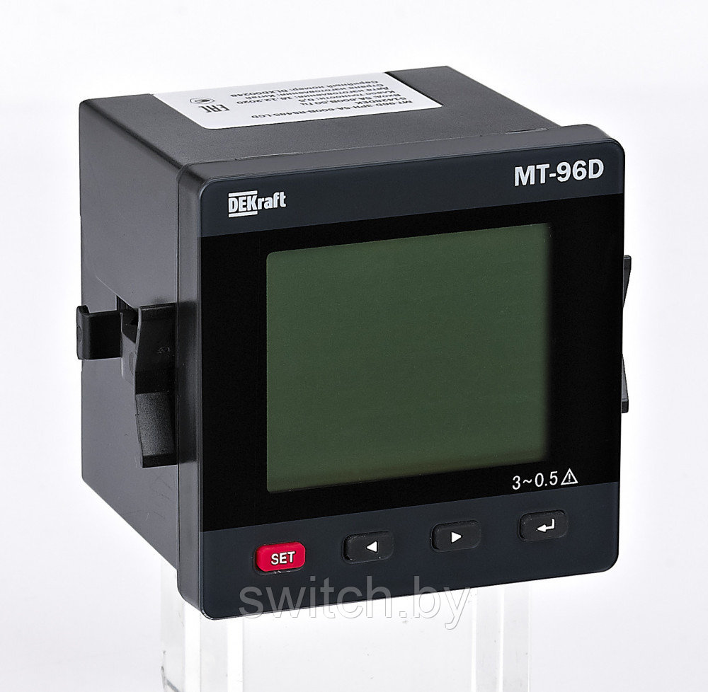 Мультиметр цифровой 96х96мм трехфазный, вход 600В 5А, LCD-дисплей МТ-96D  51424DEK