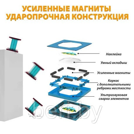 2303 Магнитный конструктор Лабиринт, 150 деталей со светом, лабиринт, Марблс - фото 4 - id-p198784751