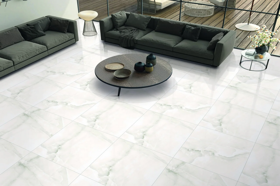 Керамогранит Range Ceramic Onyx White polished 600×600 - фото 6 - id-p198785604