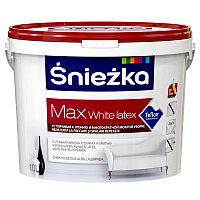 SNIEZKA MAX WHITE LATEX моющаяся латексная краска с тефлоном матовая белая Польша 1л