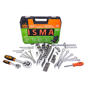 Набор инструментов 82пр.1/4''1/2''(6гр.)(4-32мм) ISMA ISMA-4821-5