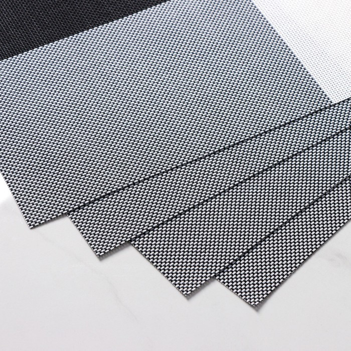 Набор салфеток сервировочных на стол Доляна «Настроение», 4 шт, 45×30 см, цвет бело-чёрный - фото 5 - id-p198790968