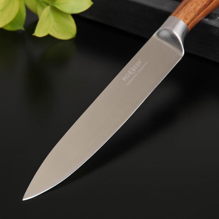 Нож кухонный Доляна Forest, шеф, лезвие 20 см - фото 2 - id-p198792005
