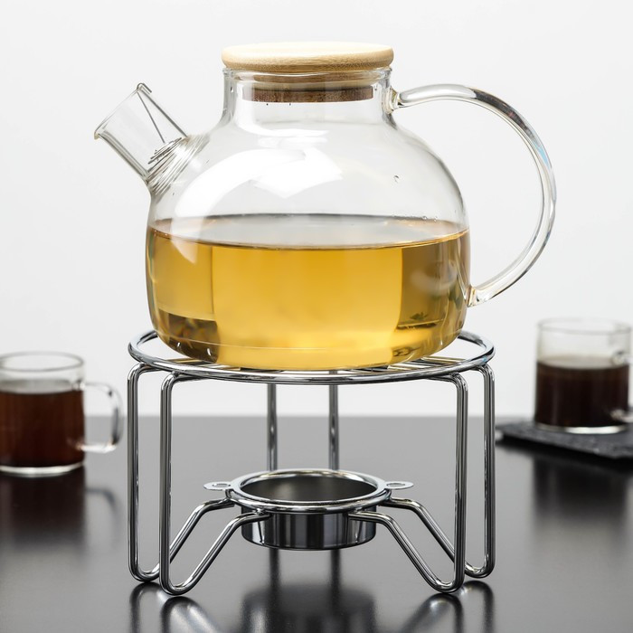 Подставка для чайника со свечкой Доляна «Романтика», 15,5×15,5×10 см - фото 5 - id-p198792143