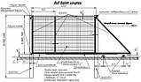 Ворота въездные откатные из металлопрофиля, фото 2