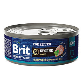 "Brit" Premium Консервы для котят с мясом кролика 100г