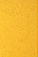 Обложка A4 Картон "под кожу" 230г/м2 BULROS(100шт),цвет - желтый - yellow, для переплета