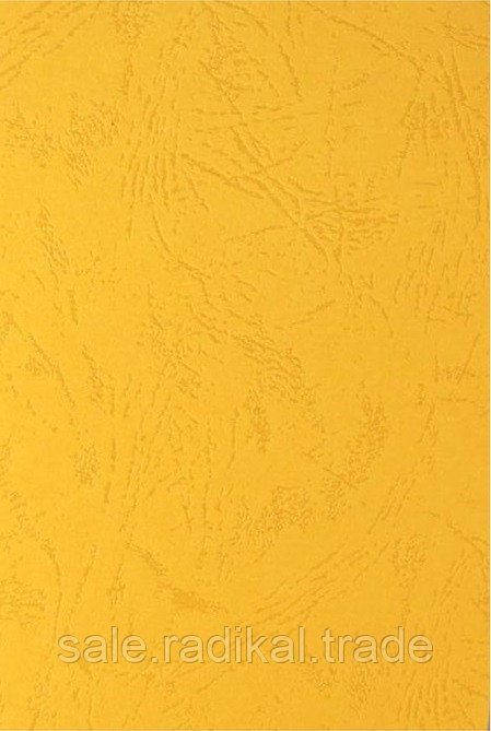 Обложка A4 Картон "под кожу" 230г/м2 BULROS(100шт),цвет - желтый - yellow, для переплета - фото 1 - id-p198781996