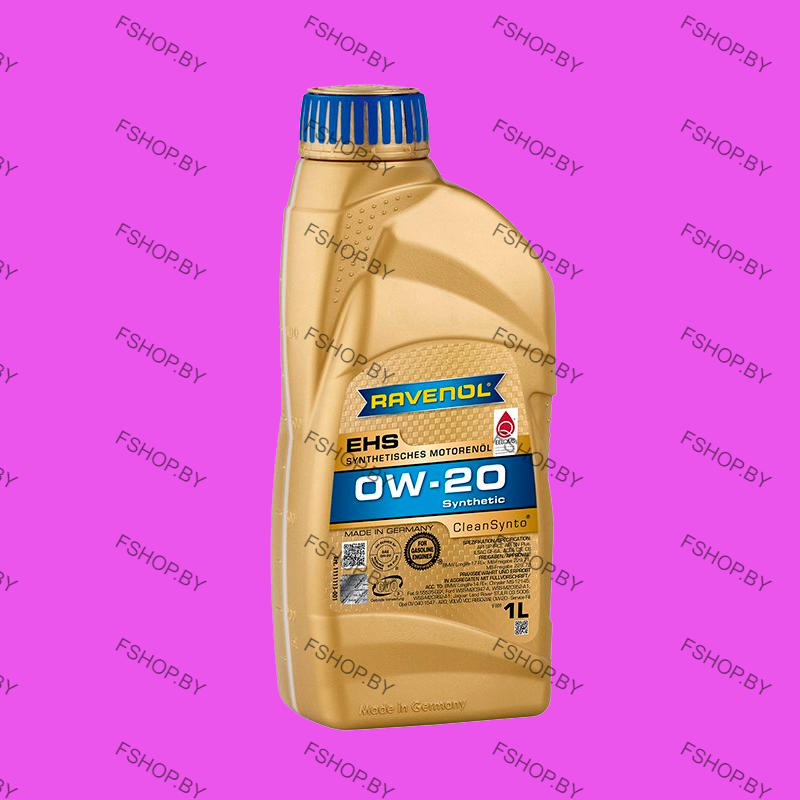RAVENOL EHS 0w20 - 1 литр — Cинтетическое моторное масло — Бензиновое-Дизельное