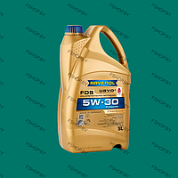 RAVENOL FDS 5w30 - 5 литров ПАО Cинтетическое моторное масло Бензиновое-Дизельное
