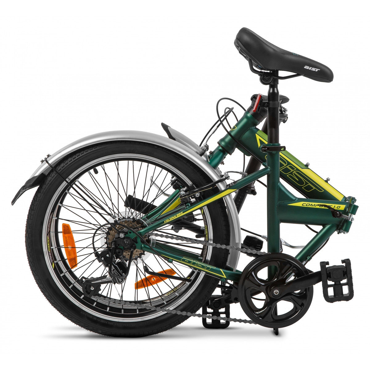 Велосипед складной Aist Compact 1.0 зеленый - фото 2 - id-p51085431