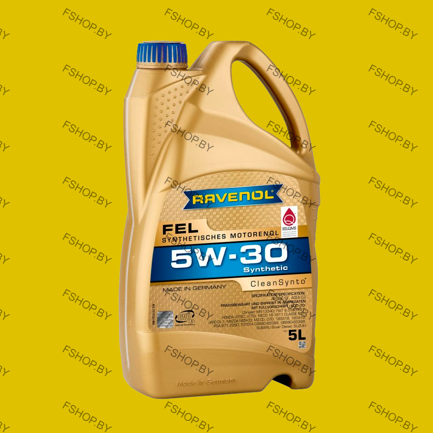 RAVENOL FEL SAE 5W30 - 5 литров — Cинтетическое моторное масло — Бензиновое-Дизельное