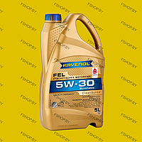 RAVENOL FEL SAE 5W30 - 5 литров Cинтетическое моторное масло Бензиновое-Дизельное