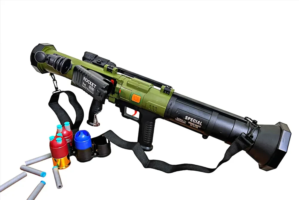 Игрушечный Бластер-ПЗРК Стингер с фонариком и мягкими пулями Nerf Blaster 70 см - фото 4 - id-p198889905