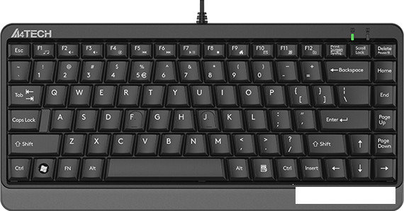 Клавиатура A4Tech Fstyler FKS11 (черный/серый), фото 2