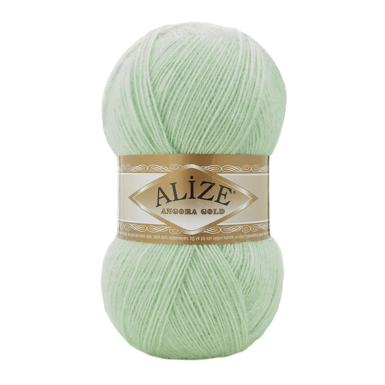 Пряжа Alize Angora Gold цвет 842 светлая мята