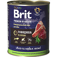 "Brit" Premium Консервы для собак всех пород с говядиной и сердцем 850г